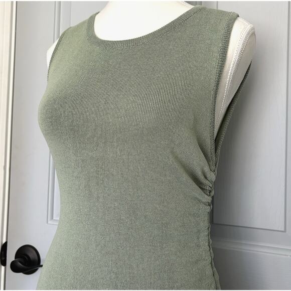 LIONESS Military Minds Ruched Bodycon Mini Dress Sz M Green Party Going Out Club - Picture 6 of 11